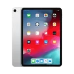 Apple iPad shown from the front and back with a large touchscreen display and rear camera.