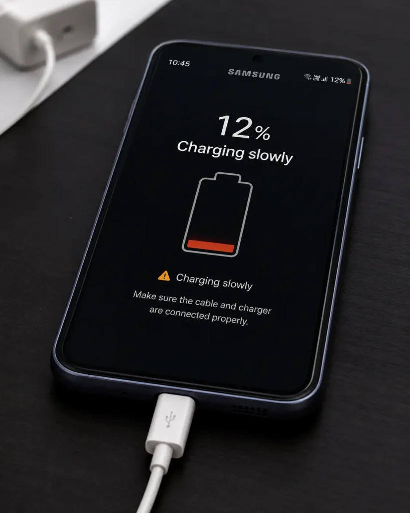 not charging properly