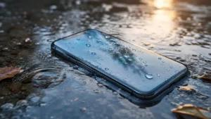 Water damaged phone after liquid exposure