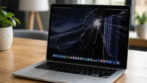 Damaged MacBook considered for repair